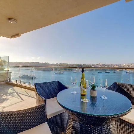 Valletta Skyline Serenity Luxury Harbour Views Lejlighed Sliema